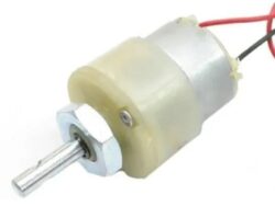 12V 100 RPM Center Shaft DC Gear Motor