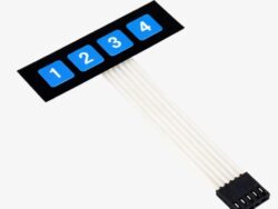 1×4 Matrix Keypad Membrane Switch for Arduino
